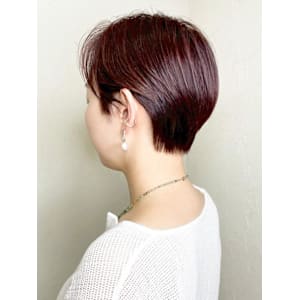 【Reir_下北沢】*大人ショート+バーガンディブラウン*