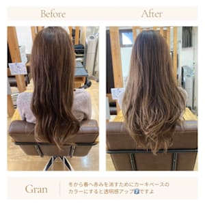 お客様髪質改善データ1771（カーキベージュ）