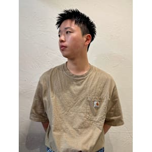 池袋アップバングスパイキーショート◎[池袋メンズ美容室］