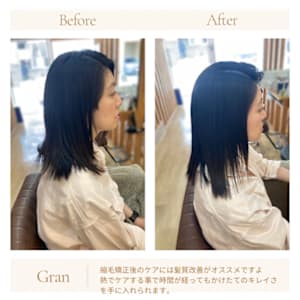 お客様髪質改善データ1776（縮毛矯正後の髪質改善）