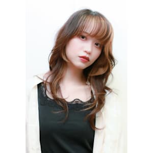 アプリコットオレンジくびれレイヤースタイル