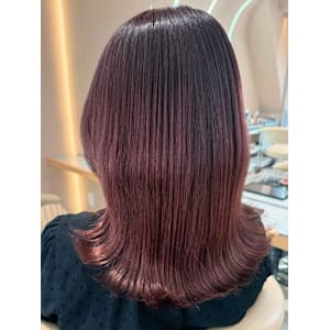 チェリーレッドグラデーション/ワインレッド