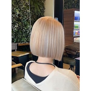 ホワイトブロンド×ボブ　10代20代30代40代