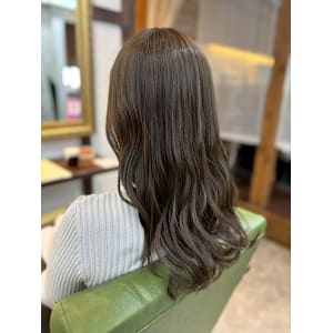 髪質改善/酸性ストレート/縮毛矯正/オリーブアッシュ/韓国