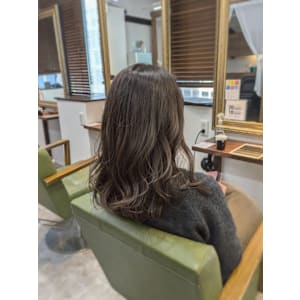 髪質改善/酸性ストレート/縮毛矯正/レイヤー/アッシュグレー