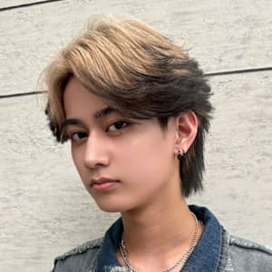 フェザーパーマ/エンドカラー/博多美容室