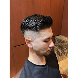 銀座　理容室　barberスタイル　スキンフェード