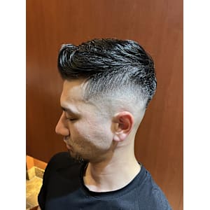 銀座　理容室　barberスタイル　スキンフェード