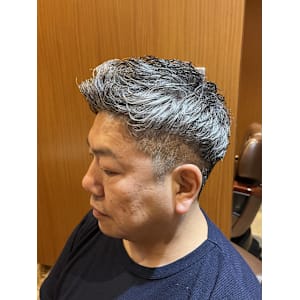銀座　理容室　ナチュラルパーマスタイル
