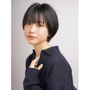 【ショートカット】柔らかい丸みショート