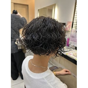 ハードパーマ可愛いですね！