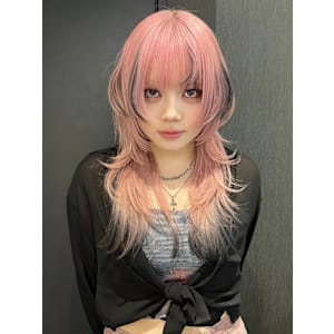 スラッシュカラー　デザインカラー　ハイトーン　原宿/表参道