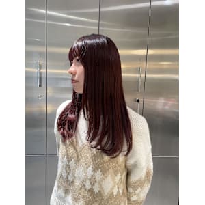 ブリーチなしでできるレッドカラー