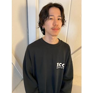 メンズパーマ/センター分け【下北沢】