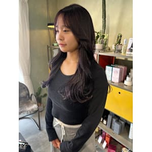 ダークパープル顔まわりレイヤー