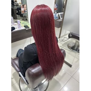 ブリーチありレッドカラー