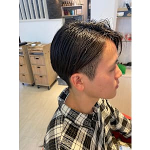 メンズカット/縮毛矯正/ストレート/大学生カット