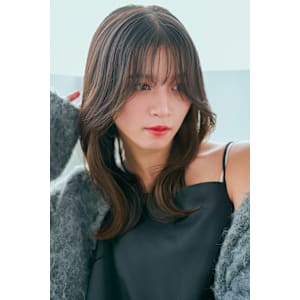 2wayバング小顔韓国ヘアくびれ巻き