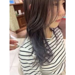 インナーカラー×グレー