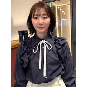 外ハネボブ ショートボブ 透明感カラー　ブラウンカラー 艶髪