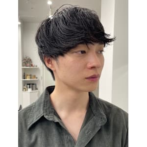 大人男性◎ツーブロックマッシュショートスタイル