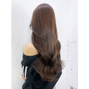 ロング韓国ヘアくびれヘア美髪顔周りレイヤー_ba544241
