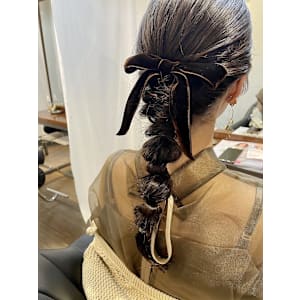 ベロアリボンアレンジ