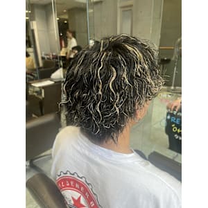 メンズハイライト波巻きスパイラル