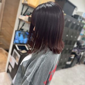 ミディアムバイオレット　ダークバイオレット　外ハネ　学割