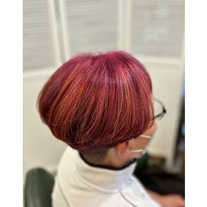 ヘアマニキュア+ハイライト+ローライト