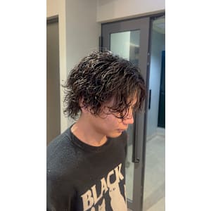 波巻きメンズパーマ