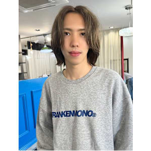 メンズカット/色気漂うセンターパートロング