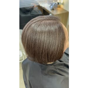 【老沼】イメチェン/ホワイトブロンド/外ハネボブ/美髪