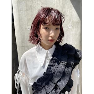 レッドブラウン/ブリーチなしカラー