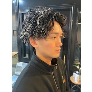 ハイライト×スパイラルパーマ