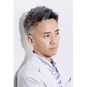 大人爽やかビジネスショートアップバンクフェード20代30代