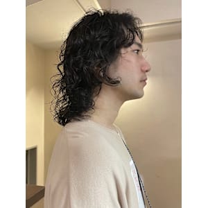 メンズロングパーマ_無造作パーマ_レイヤーパーマ