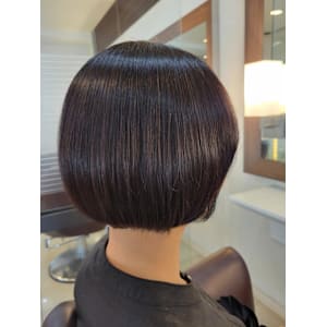 ストレート縮毛矯正ボブ