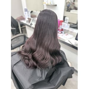 ラベンダーピンク/ブリーチなし/髪質改善