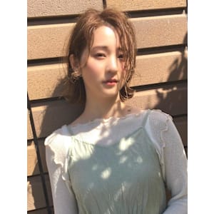 ブリーチなしwカラーブラウンベージュ