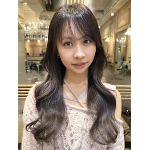 ラベンダーミルクティー/韓国風巻き/ブリーチなし