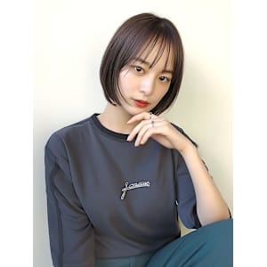 ショート レイヤーカット 顔周り  アッシュカラー 30