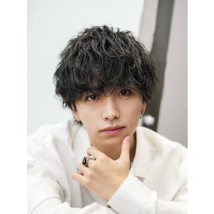 ゆるふわ波巻きメンズパーマ