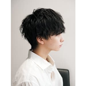 ゆるふわ波巻きメンズパーマ