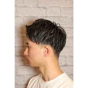 直毛のアップバング