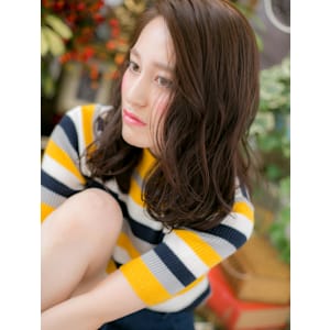 大人かわいい小顔７０’ＭＩＸウェーブ　韓国風巻き