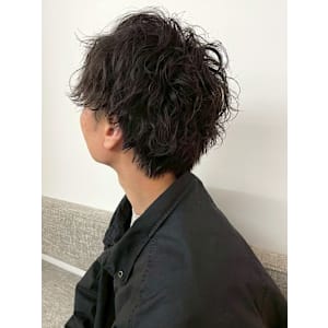 スパイラルパーマ マッシュ メンズパーマ 20代 30代