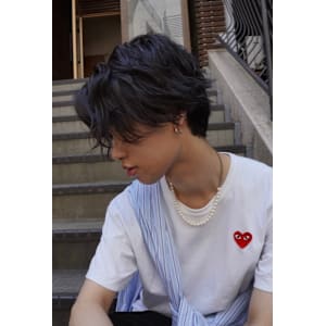 無造作センターパート