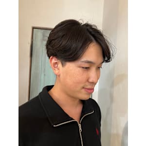 毛流れセンターパート