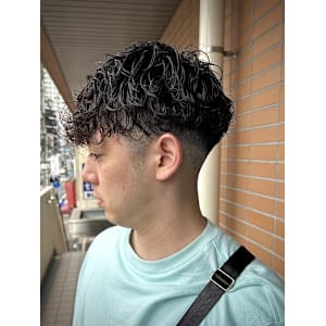 【大村指名】メンズカットスペインカールスパイラルパーマ